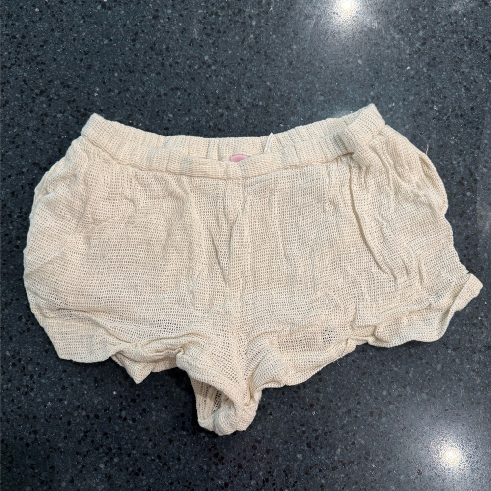 Out from Under Cream Knit Shorts
